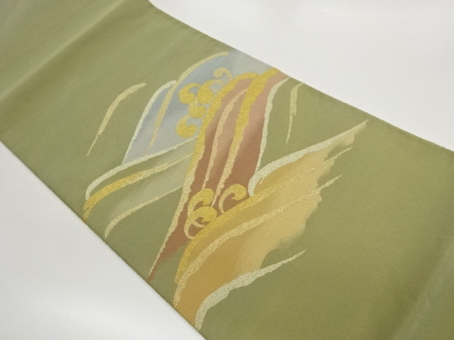 JAPANESE FUKURO OBI / WOVEN ROUGH WAVE